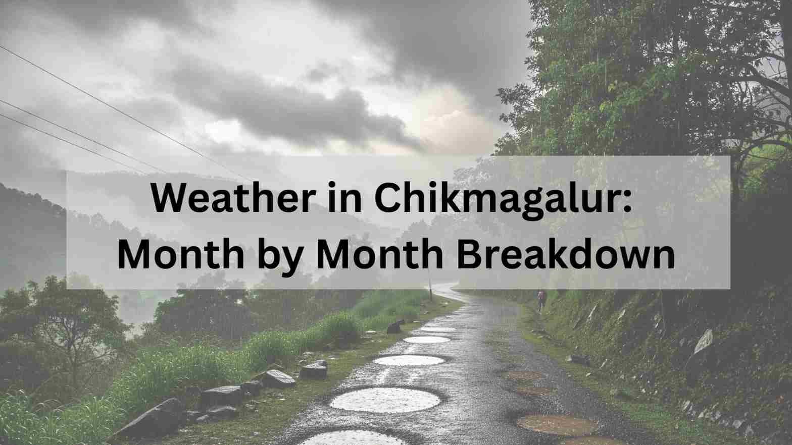 Weather in Chikmagalur: Month-by-Month Breakdown